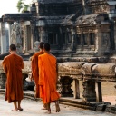 Moines, Angkor Wat, Cambodge