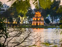 Pagode de la tortue, lac Hoan Kiem, Hanoi