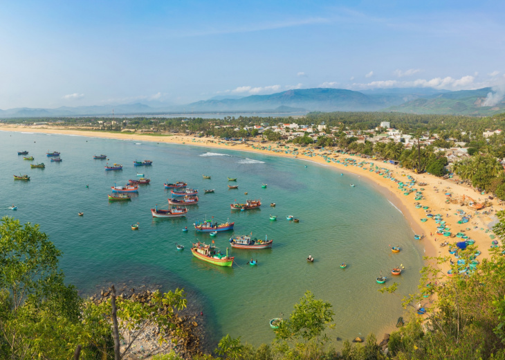 Vue aérienne, Plage de Quy Nhon