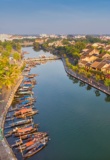 Vue aérienne de Hoi An