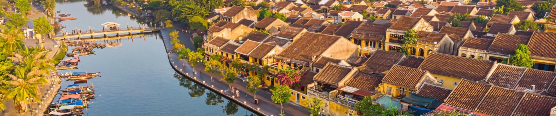 Vue aérienne de Hoi An