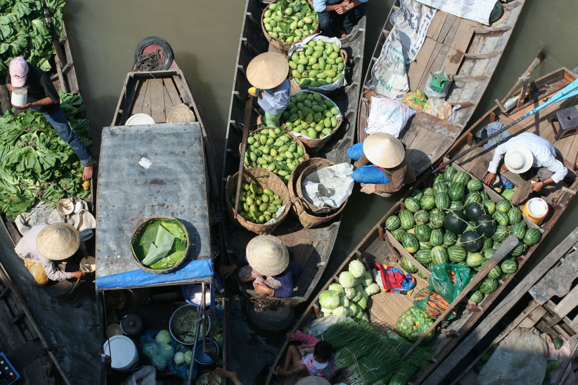 Marché flottant, Vietnam