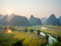 Montagnes et rizières, Cao Bang