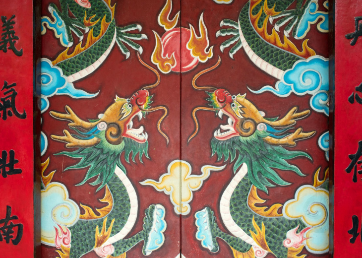 Dragons, temple de Quan Cong, Hoi An