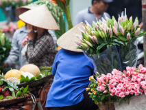 Marché aux fleurs, Hanoi