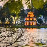 Pagode de la tortue, lac Hoan Kiem, Hanoi