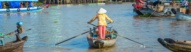 Marché flottant au Vietnam