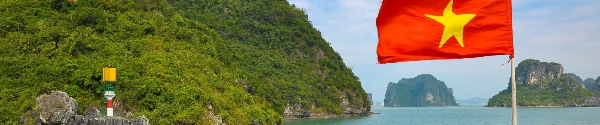 Drapeau vietnamien, baie d'Halong