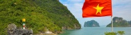 Drapeau vietnamien, baie d'Halong