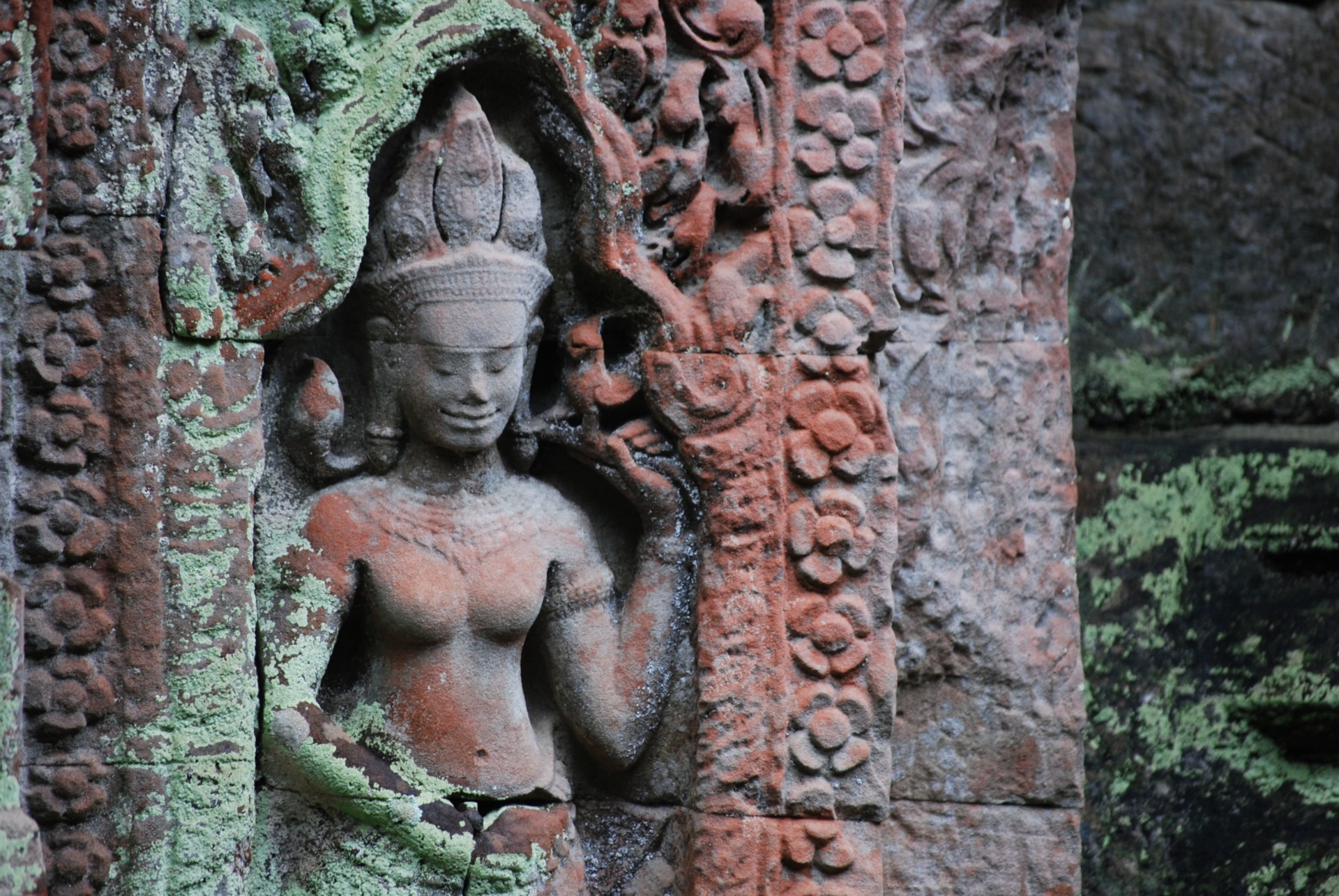 Statue à Angkor Vat, Cambodge