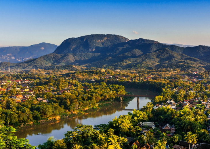 Vue sur Luang Prabang, Laos