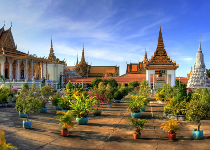 Pagode d'argent à Phnom Penh, Cambodge